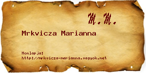 Mrkvicza Marianna névjegykártya